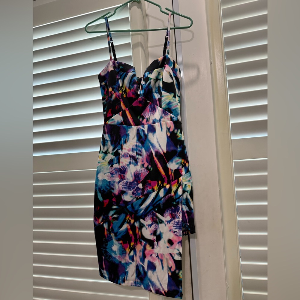 bebe Multicolor Floral Dress